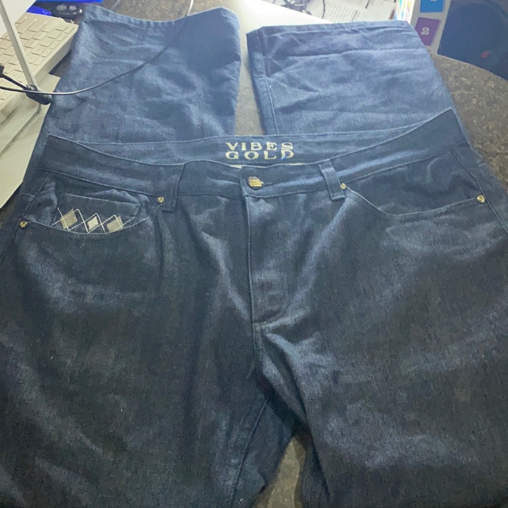 Vibes Gold Jeans (Ken)
